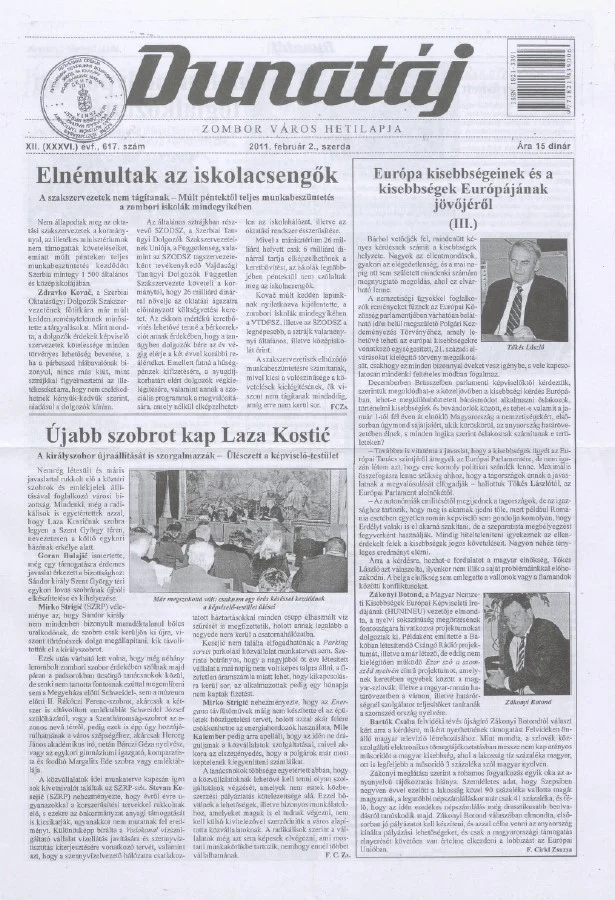 Dunatáj, 13. évf. 2011. február 2. 617. sz.